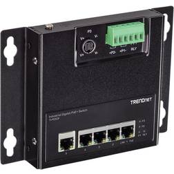 Trendnet TI-PG50F 5X 100/1000 DIN-Rail Mount Access Switch