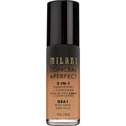 Milani Conceal + Perfect 2-in-1 Foundation 08A1 Rich Sand