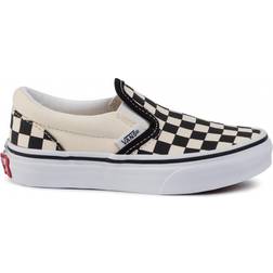 Vans Kid's Classic Slip-On - Checkerboard Black/True White