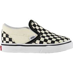 Vans Toddler Checkerboard Slip-On V - Black/White