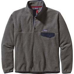 Patagonia Men's Synchilla Snap-T Fleece Pullover - Nickel w/Navy Blue