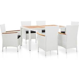 vidaXL 45981 Set da pranzo per patio, 1 Tavolo incluso 6 Sedie