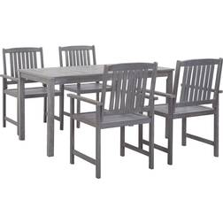 vidaXL 45940 Juego de comedor de patio, 1 Mesa incl. 4 Sillas