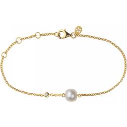 ByBiehl Coco Bracelet - Gold/Transparent/Pearl