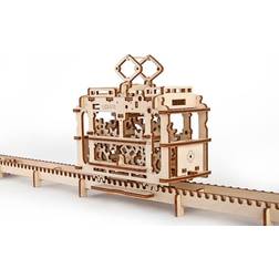 Ugears Tram on Rails Mechanical Model Kit 154pcs