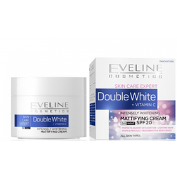 Eveline Cosmetics Double White Intensely Whitening Mattifying Day & Night Cream SPF20 50ml