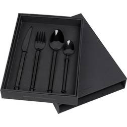 Broste Copenhagen Hune Titanium Mat Black Bestiksæt 4stk