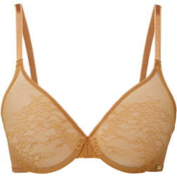 Gossard Glossies Lace Sheer Bra - Spiced Honey