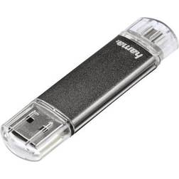 Hama Clé USB Laeta Twin, USB 3 .0, 256GB, 40MB/s, noire