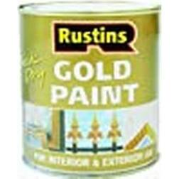 Rustins Quick Dry Gold Wood Paint, Metal Paint Gold 0.25L