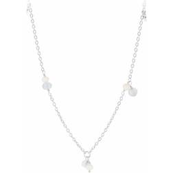 Pernille Corydon Afterglow Sea Necklace - Silver/Agate/Pearl
