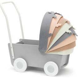 Micki Skrållan Wooden Doll's Pram
