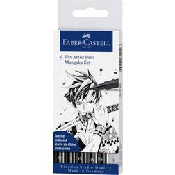 Faber-Castell Pitt Artist Pens Mangaka 6-pack