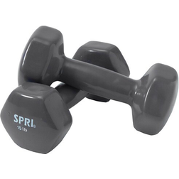 SPRI Deluxe Vinyl Dumbbells 6.8kg