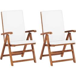 vidaXL 48983 2-pack Sedia da giardino per pranzo, Sedia reclinabile