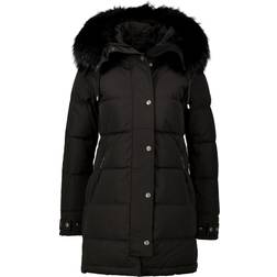 Hollies Subway Jacket - Black/Black (Real Fur)