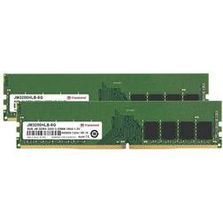 Transcend JetRAM DDR4 module 16 Go DIMM 288 broches 3200 MHz PC4-25600 CL22 1.2 V mémoire sans tampon non ECC