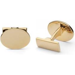 Skultuna Cuff Links Black Tie Collection Oval Gold One