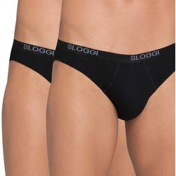 Sloggi Slip Uomo Mini Confezione 2 Pezzi - Nero