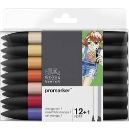 Winsor & Newton Promarker Manga 12-pack Set 1