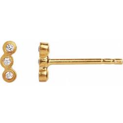 Stine A Three Dots Earring - Gold/Transparent