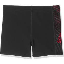 Speedo Jr Gala Logo Panel Aquashorts - Black/Risk Red (811341)