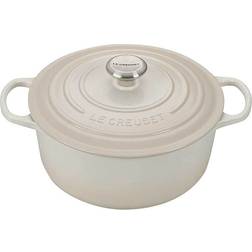 Le Creuset Meringue Signature Cast Iron Round med låg 26cm