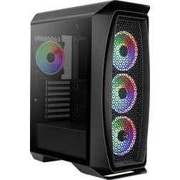 AeroCool Caja de Ordenador de Sobremesa ARGB - Black