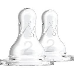 Dr. Brown's Narrow Bottle Nipples Level 2 3m+ 2-pack