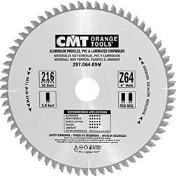 Cmt 297.064.09M Lama Circolare per Materiali Non Ferrosi, Plastici e Laminati (Serie Industriale) Metallo/Grigio