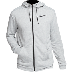 NIKE Dri-FIT Full-Zip Training Hoodie Men - Dark Grey Heather/Black