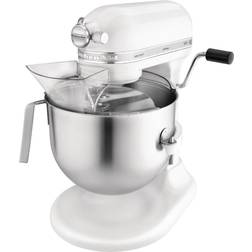 KitchenAid Mixeur Professionnel 6.9L Blanc 500W 40-200 Tr/mn