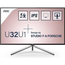 AOC Monitor 31.5" LED IPS U32U1 3840x2160 4K Ultra HD Tempo di Risposta 5 ms