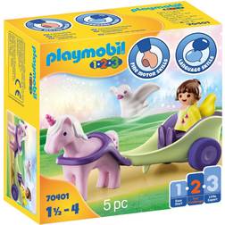 Playmobil 1.2.3 Unicorn Carriage with Fairy 70401