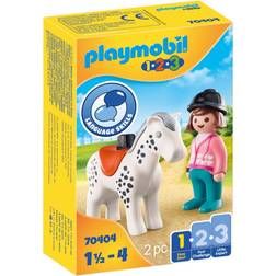 Playmobil 1-2-3 70404 Reiterin mit Pferd