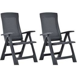 vidaXL 48761 2-pack Trädgårdsmatstol, Positionsstol