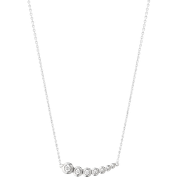 Georg Jensen Aurora Pendant Necklace - White Gold/Diamonds
