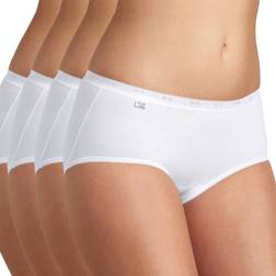 Sloggi Basic+ Midi Briefs 4-pack - White