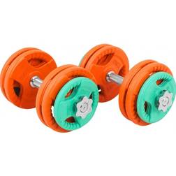 Gorilla Sports Trigrip Dumbbells 2x15kg