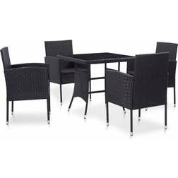 vidaXL 46402 Juego de comedor de patio, 1 Mesa incl. 4 Sillas