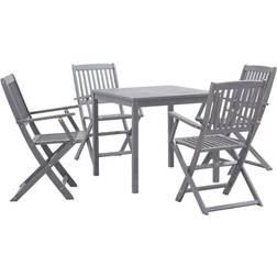 vidaXL 278925 Juego de comedor de patio, 1 Mesa incl. 4 Sillas