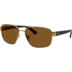 Ray-Ban Homme Sunglass RB3663 - Couleur de Lentille Marron B-15