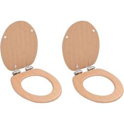 vidaXL MDF Bambukuosi WC-Istuimen 2 Kpl