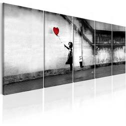 Banksy Runaway Balloon Plakat 200x80cm