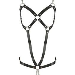 ZADO Fetish Leather Harness with Chains