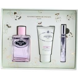 Prada Infusion Rose Gavesæt EdP 100ml + EdP 10ml + Hand Cream 50ml