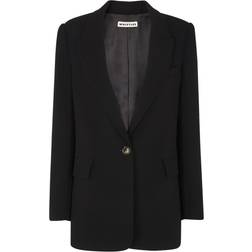 Whistles Crepe Boyfriend Blazer - Black