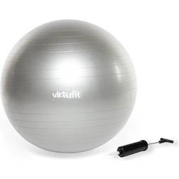 Virtufit Anti-Burst Fitnessbal Pro Gymbal Swiss Ball met Pomp Grijs 65 cm