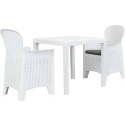 vidaXL 276107 Café-Set, 1 Tisch einschl. 2 Stühle