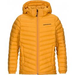 Peak Performance Junior Frost Down Hood Jacket - Yellow Unisex